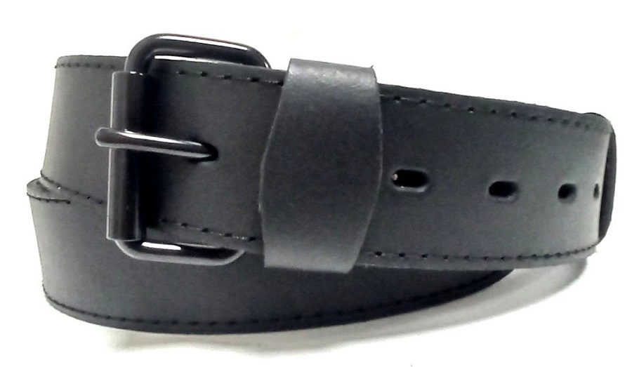 Pánský opasek s moderní přezkou černý