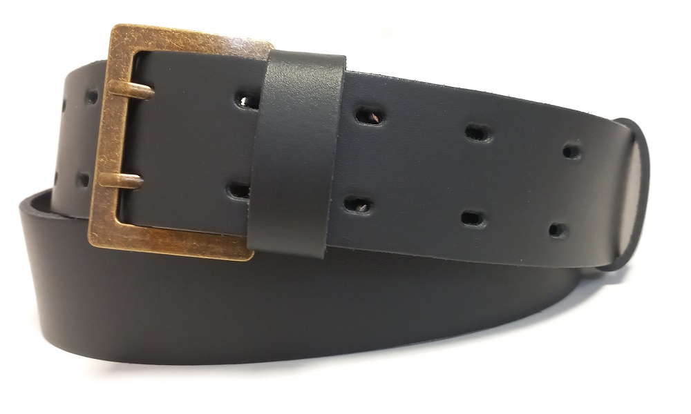 Kožený opasek dvoutřmenový