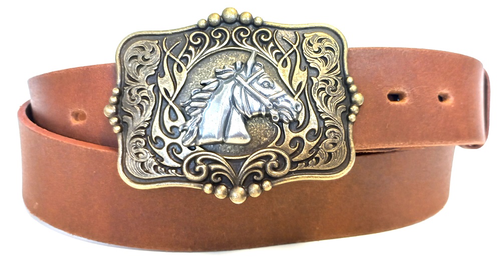 Trendový opasek s westernovou přezkou