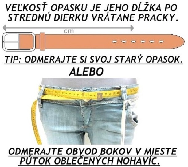 Úzký opasek se zlatou přezkou