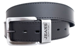 Kožený opasek se širokým poutkem