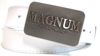 Opasek Magnum bílý