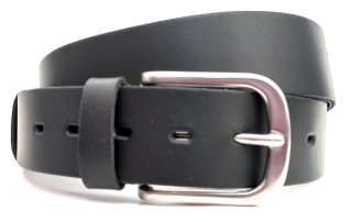 Kožený opasek s nerezovou přezkou