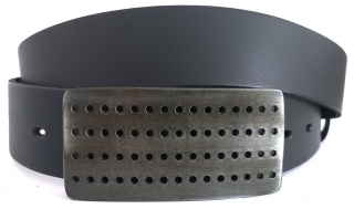 Kožený opasek s plnou přezkou