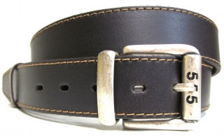 Hnědý opasek kožený trendy