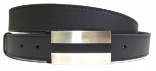 Kožený opasek s plnou přezkou