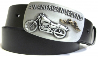 Opasek kožený s motorkou