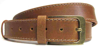 Kožený opasek světlehnědý