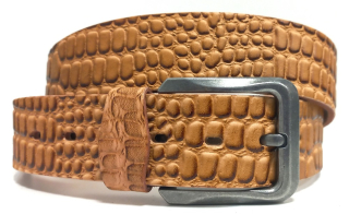Opasek z hlazenice s krokodýlím vzorem