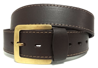 Opasek kožený hnědý