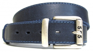 Modrý opasek kožený