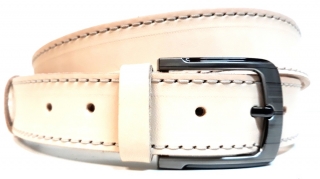 Krémový pásek z přírodní hlazenice