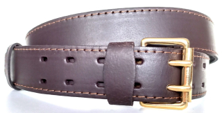 Opasek s dvoutřmenovou mosaznou přezkou