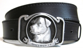 Kožený opasek rottweiler