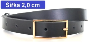 Úzký opasek zlatá nebo stříbrná přezka