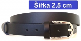 Úzký dámský opasek černý