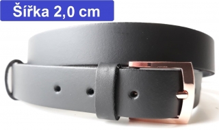 Úzký opasek se zlatou přezkou