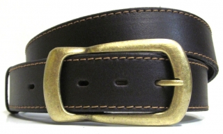 Kožený opasek hnědý