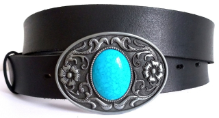 Luxusní opasek s vybíjenou přezkou